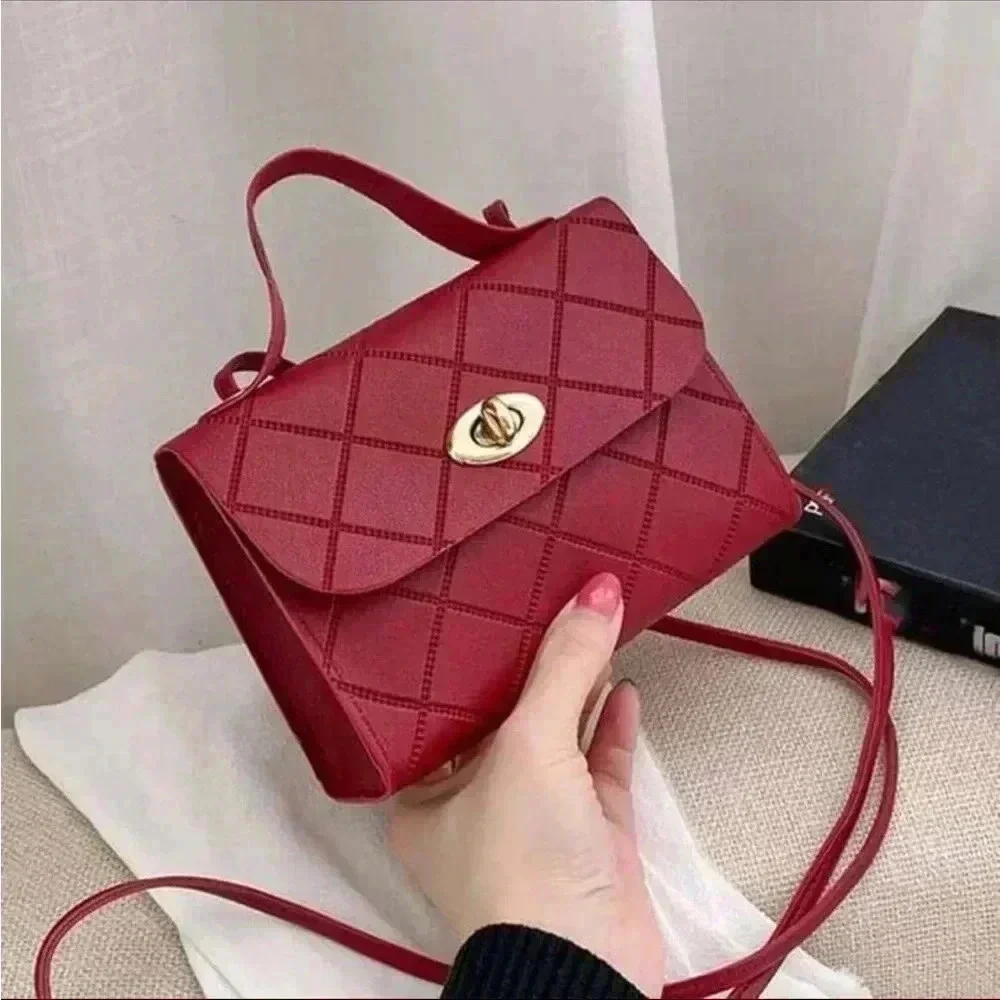⚠️Clearance Small Messenger Crossbody Bag White / Pink / Black / Brown / Red - Picture 7 of 11